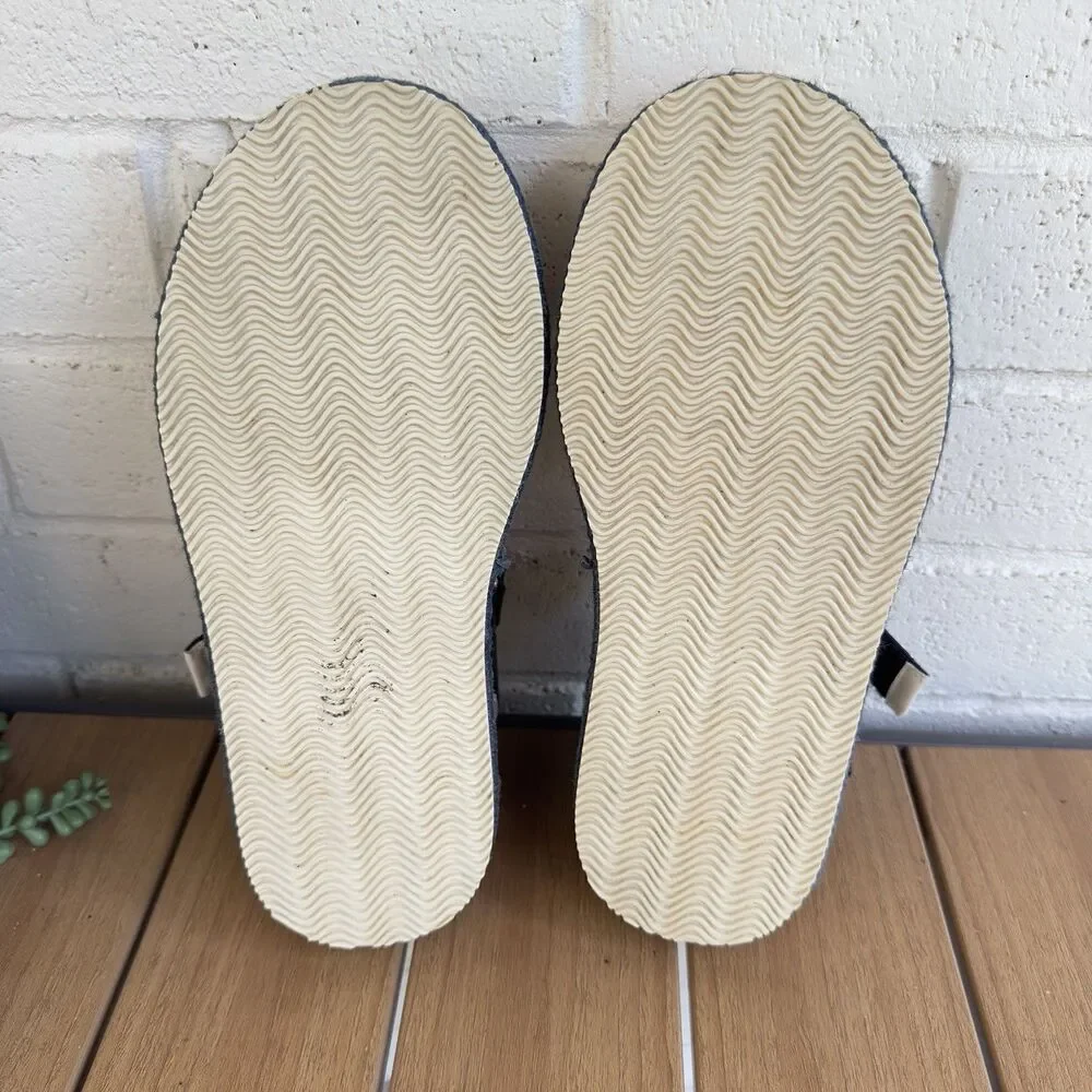 Tory Burch Sport Strappy Sandals Women 8.5M Nylon Webbing Leather Platform Multi